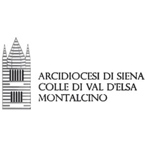 via romea sanese accessibile - logo arcidiocesi di siena, colle val d'elsa, montalcino